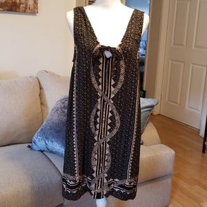 Free people black and beige dress